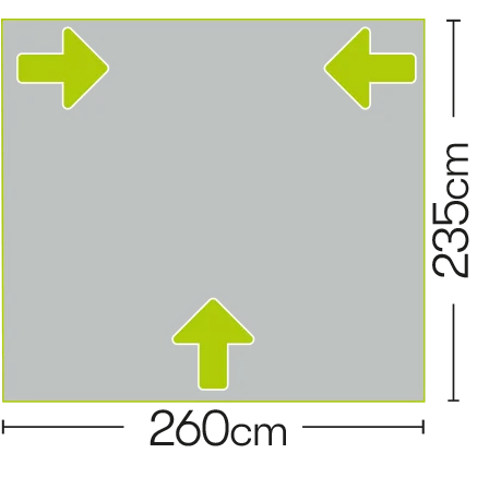 Quest Falcon 260 Poled Porch Awning – view 8