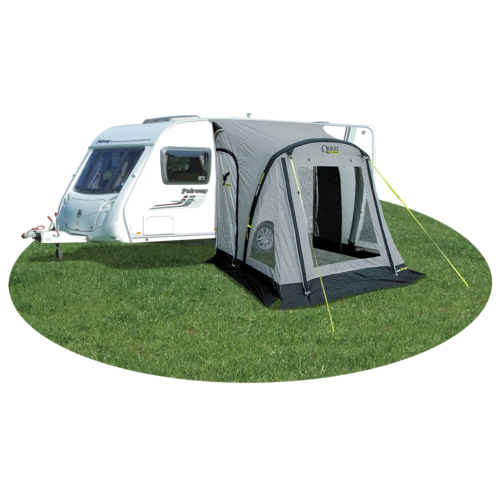 Quest Falcon Pro 220 Air Porch Awning – Mid Grey