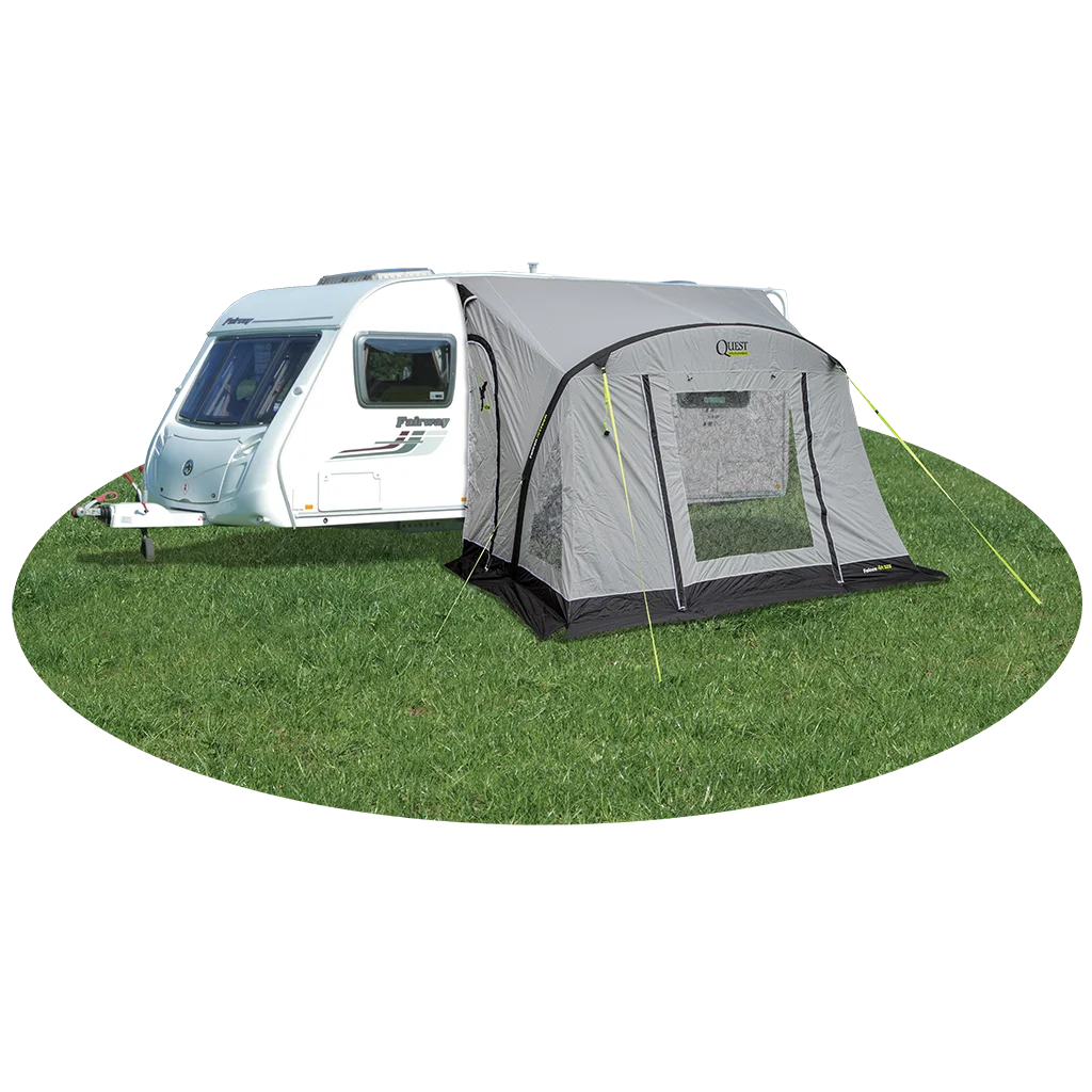 Quest Falcon Pro 325 Air Porch Awning – Mid Grey