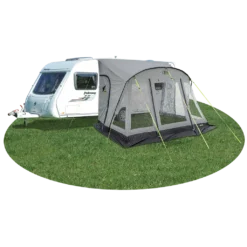 Quest Falcon Pro 390 Poled Porch Awning – Mid Grey