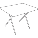 Quest Fleetwood Master Plastic Table – Grey – view 4