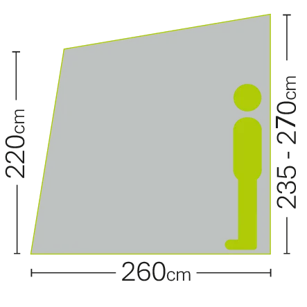 Quest Harrier 400 Air Canopy – Mid Grey – view 5