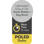 Quest Nest Shelter – Mid Grey – view 5