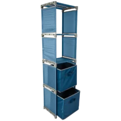 Quest Pack Away Shelf Unit With 2 x Storage Boxes