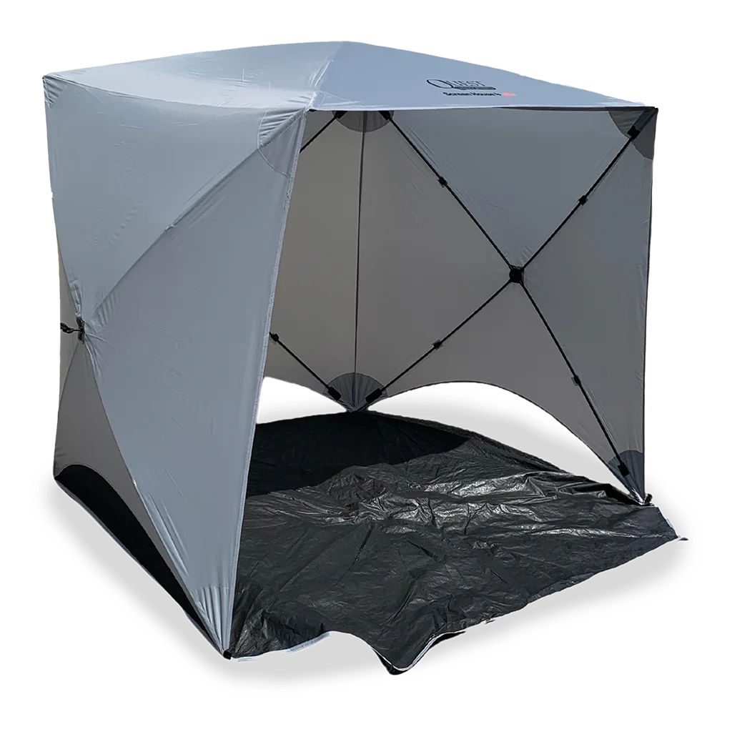 Quest® Screen House 4 Mini Pop Up Gazebo – Grey – view 2
