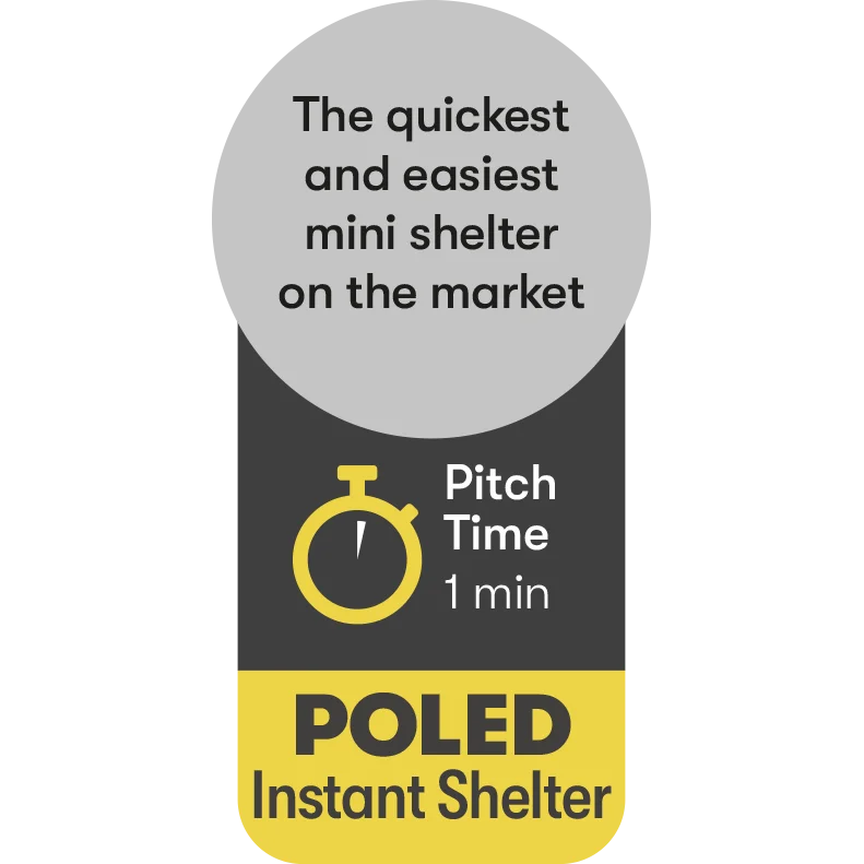 Quest® Screen House 4 Mini Pop Up Gazebo – Grey – view 6