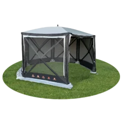 Quest® Screen House 6 Pro Pop Up Gazebo – Grey