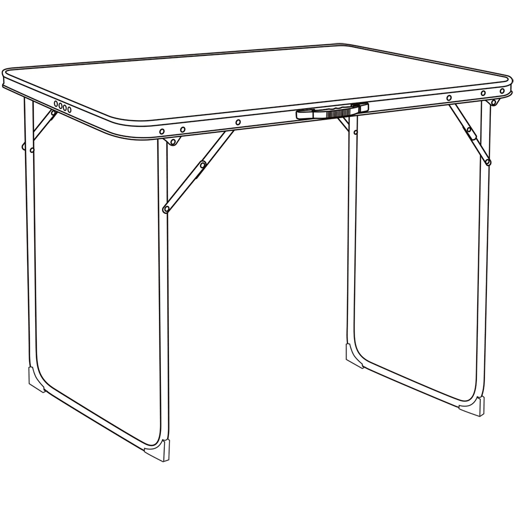Quest Superlite Burford Folding Table – view 6