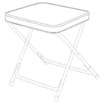 Quest Superlite Elsfield Stool/Table (Removable Table Top) – view 4