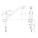 Reich Ceramic Charisma Mixer Tap with long outlet – view 2
