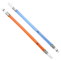 Reich Flexi hose 25cm with ridged nozzle red & blue