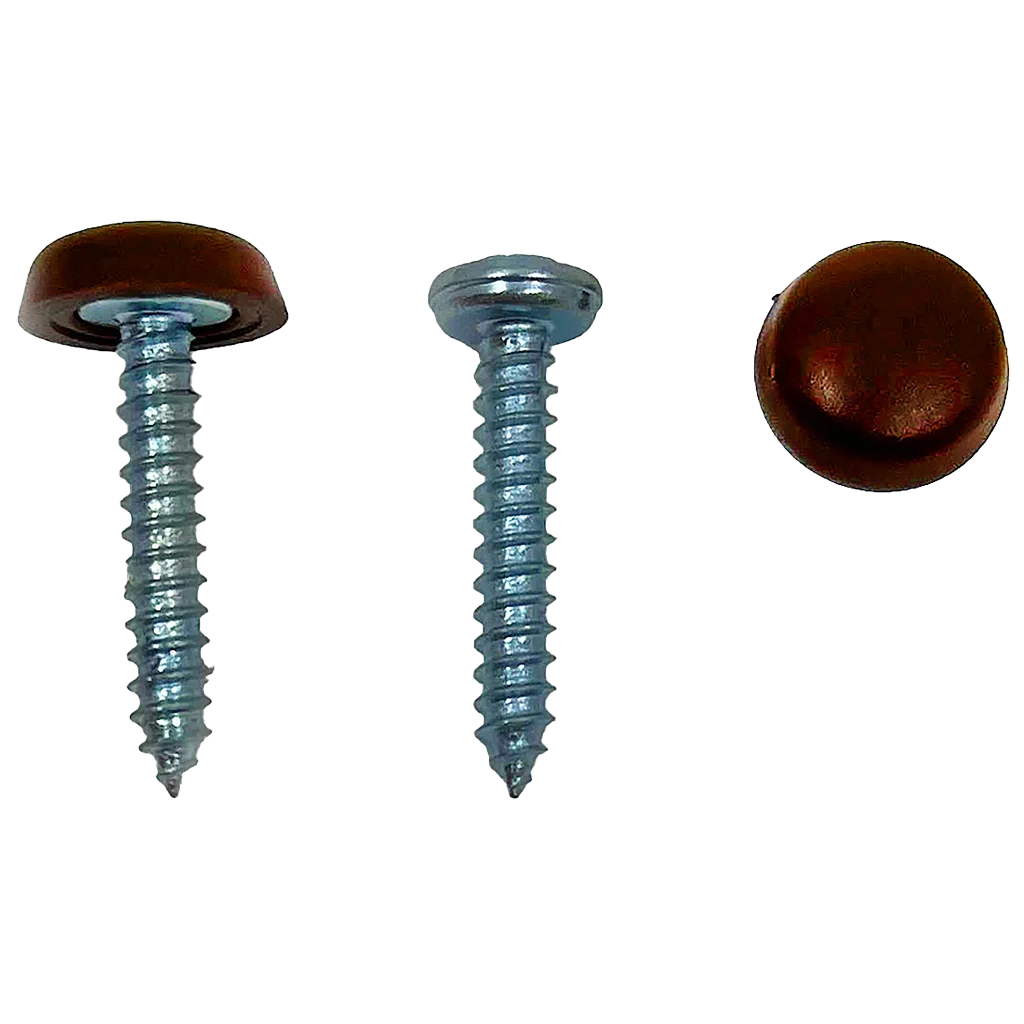 Reimo 3.9x22mm Screws with Brown Cap Covers – Pack of 20