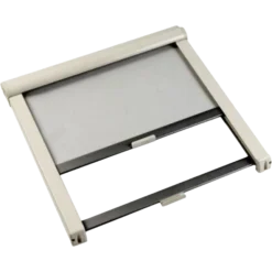 Remiflair Blind 770×655 white with suncreen and flyscreen