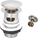Round Dome Slotted Sprung Basin Waste Easy Clean
