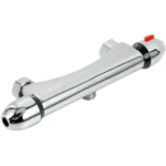 Round exposed Thermostatic Shower Mixer Valve Chrome 150mm centres