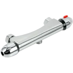 Round exposed Thermostatic Shower Mixer Valve Chrome 150mm centres