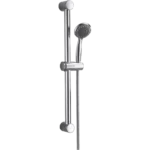 Round Shower Riser Rail Kit with Multi Function Head Chrome