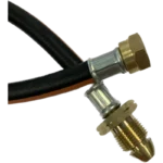 Single 450mm Propane Pigtail Black Class 3