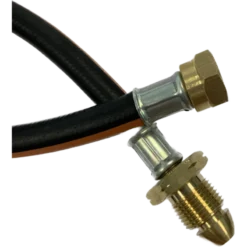 Single 450mm Propane Pigtail Black Class 3