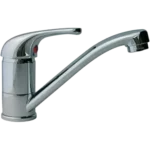 Single Lever Kitchen Monoblock Short Neck Mixer Tap Chrome