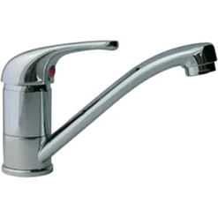 Single Lever Kitchen Monoblock Short Neck Mixer Tap Chrome