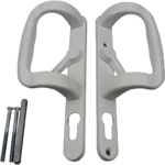 Sliding Inline Patio Door Handles XL Locking White