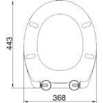 Soft Close White Toilet Seat – view 2