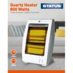 Status 800w Quartz Heater – White – view 3