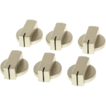 Thetford Matt Nickel Straight Knobs (6 Pack)