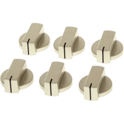Thetford Matt Nickel Straight Knobs (6 Pack)