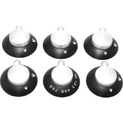 Thetford Oven & Grill/Hob Knob Kit Black & Satin (6 Pack)