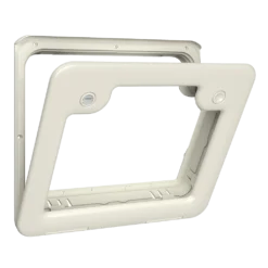 Thetford White Service Door 3 with 1 Lock & 1 Push Button