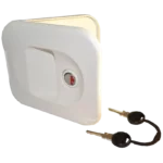Thetford White Waterfill Door with Zadi Lock