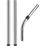 Universal Chromed Steel Friction-Fitting Bent End & Extension Rod Tube Kit (32mm)