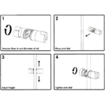 Universal Shower Head Height Adjuster 19mm To 25mm – view 2
