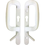 UPVC Inline Patio Door Handle Fuhr Locking White