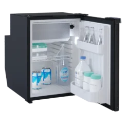 Vitrifrigo 51L Black Chrome Air Lock Fridge 12/24v Integral