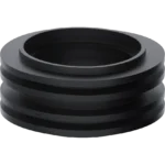VIVA Black Rubber Flush Pipe Washer Inlet Pan Connector for Toilet Cistern – Low Level Flush Cone Seal