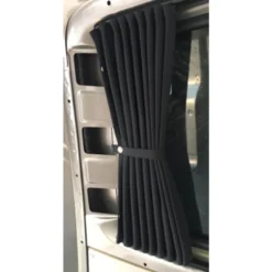 VOOS Ford Transit Custom Black LWB Barn Door Curtains 2012 – 2024