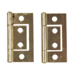 W4 1.5″ Flush Hinge – Brass Finish (2 pack)