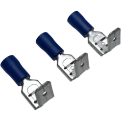 W4 6.35mm Piggy Back Terminal – Blue (3 pack)