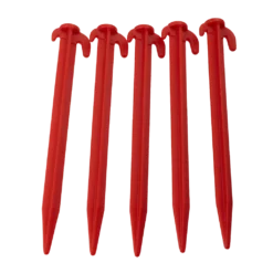 W4 8″ (200mm) Plastic Tent Peg (5 pack)