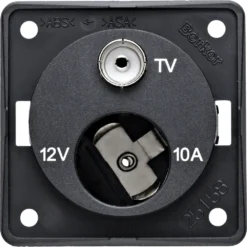 W4 Berker 12V Cigar Socket/TV Point – Anthracite