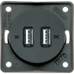 W4 Berker Double USB Charging Point – Anthracite