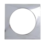 W4 Berker Flow Single Frame – Gloss Chrome