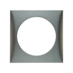 W4 Berker Flow Single Frame – Matt Chrome