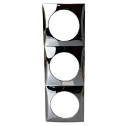 W4 Berker Flow Triple Frame Gloss – Chrome