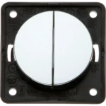 W4 Berker Twin Rocker Switch – Gloss Chrome