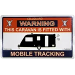 W4 Caravan Tracking Fitted Sticker
