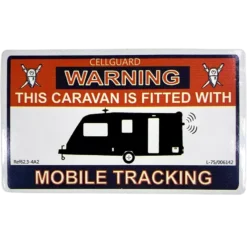 W4 Caravan Tracking Fitted Sticker